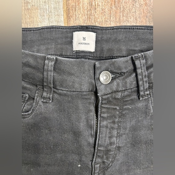 Madison Bleeker mid rise crop flare jeans gray - 4 - Picture 4 of 7